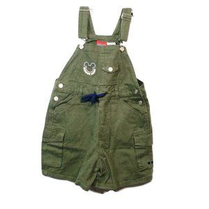 Mickey MOUSE for kids green olive denim jumper 10/12